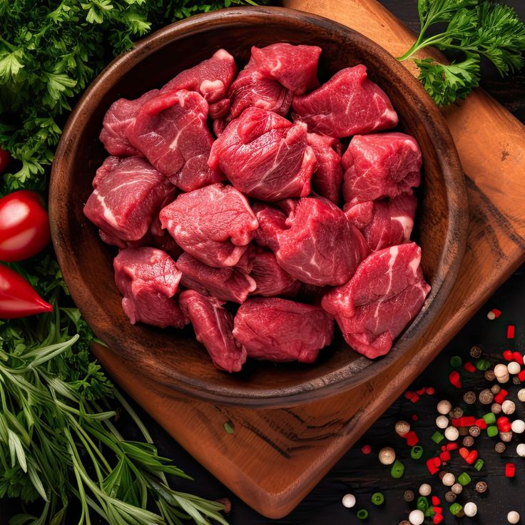 Diced Beef (500g)